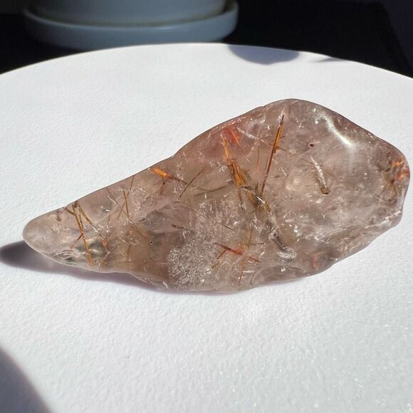 Golden Rutilated Quartz Crystal‎ Freeform (#5) - Picture 8 of 16